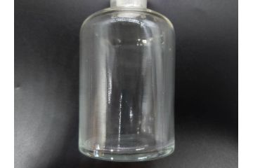 当時物　様々な用途に使える薬瓶3個セット(ガラスビン、硝子、メディシンボトル、キャニスター、筒型、フタ付き)(R-077308)
