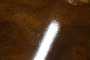 中古　美品　DREXEL HERITAGE(ドレクセルヘリテイジ)　FRANCESCA(フランチェスカ)シリーズ　ラタン張りの棚がお洒落なコンソールテーブル　(R-077366)