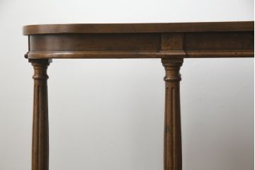中古　美品　DREXEL HERITAGE(ドレクセルヘリテイジ)　FRANCESCA(フランチェスカ)シリーズ　ラタン張りの棚がお洒落なコンソールテーブル(サイドテーブル、花台、飾り台、作業台)(R-077366)
