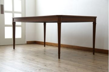 中古　DREXEL HERITAGE(ドレクセルヘリテイジ)　Triune(トライユン)　洗練された佇まいが美しいダイニングテーブル(食卓、4人掛け、6人掛け)(R-077367)