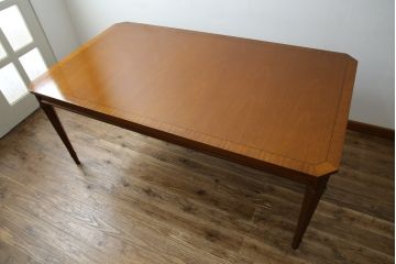 中古　DREXEL HERITAGE(ドレクセルヘリテイジ)　Triune(トライユン)　洗練された佇まいが美しいダイニングテーブル(食卓、4人掛け、6人掛け)(R-077367)