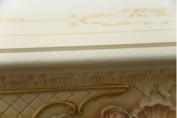 イタリアビンテージ　SILIK(シリック)　ロココ調　華やかな空間づくりにおすすめダイニングテーブル(2人掛け、4人掛け、6人掛け、食卓、ヴィンテージ)(定価約80万円)(R-077368)