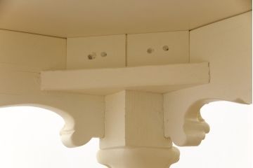 イタリアビンテージ　SILIK(シリック)　ロココ調　華やかな空間づくりにおすすめダイニングテーブル(2人掛け、4人掛け、6人掛け、食卓、ヴィンテージ)(定価約80万円)(R-077368)