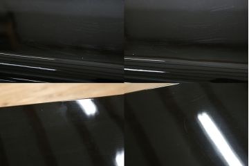 中古　香川漆器　蒔絵入り　黒漆塗り　梅の花の図柄がお部屋を華やかに彩る桐箪笥(桐たんす、着物箪笥、衣装箪笥、収納箪笥、引き出し)(定価推定約150万円)(R-077371)