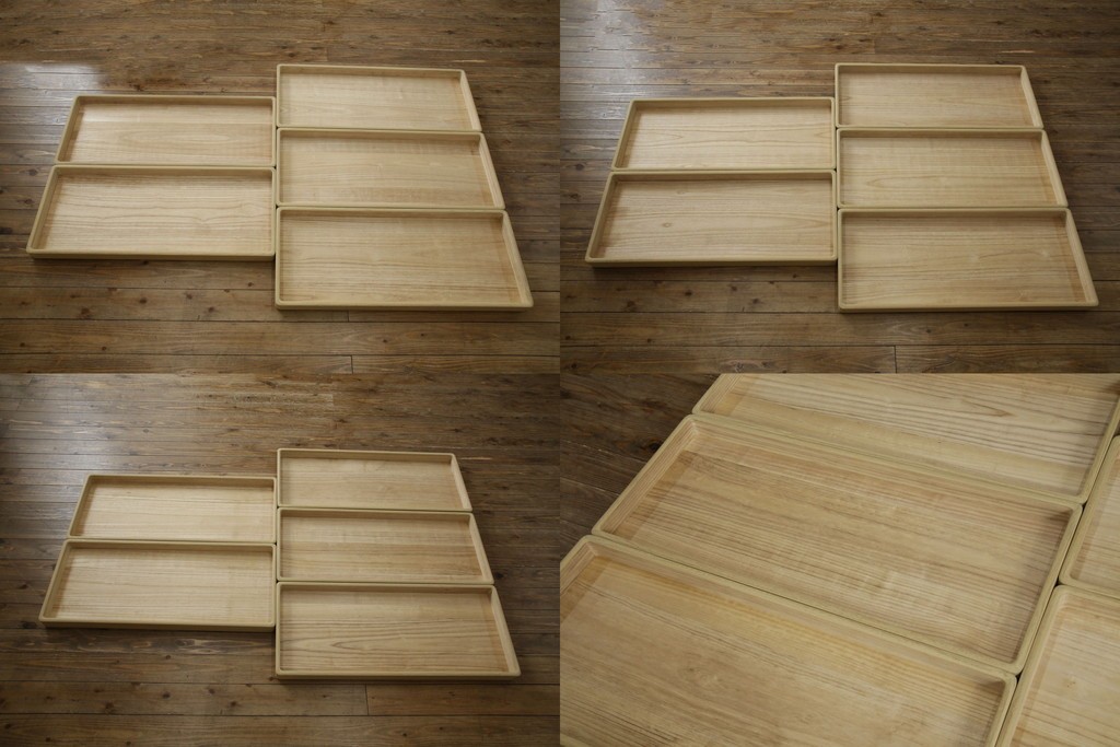 中古　伝統工芸品　伝統工芸士 加藤隆康作　扇・桜・松竹梅がデザインされた金具が華やかな春日部桐箪笥　(R-077372)