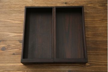 中古　民芸家具　広島県　博永家具　2way　木の風合いが際立つ浮造り仕上げの囲炉裏テーブル(関西火鉢、木製火鉢、2人掛け、4人掛け、ダイニングテーブル、食卓、座卓、ローテーブル、センターテーブル、リビングテーブル)(定価約50万円)(R-077373)