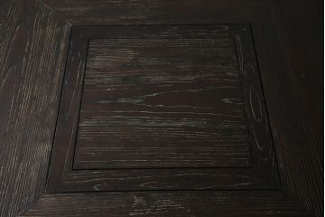 中古　民芸家具　広島県　博永家具　2way　木の風合いが際立つ浮造り仕上げの囲炉裏テーブル(関西火鉢、木製火鉢、2人掛け、4人掛け、ダイニングテーブル、食卓、座卓、ローテーブル、センターテーブル、リビングテーブル)(定価約50万円)(R-077373)