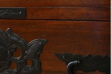 中古　美品　和の空間づくりにおすすめの総桐仙台箪笥(サイドチェスト、衣装箪笥、収納箪笥、和タンス、引き出し)(R-077376)