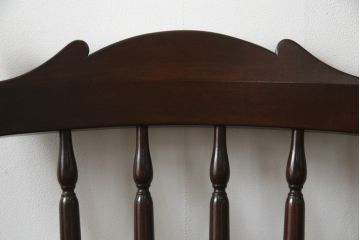 中古　松本民芸家具　16型スピンドルチェア　ゆったりと座れるダイニングチェア(板座チェア、椅子、イス)(R-077377)