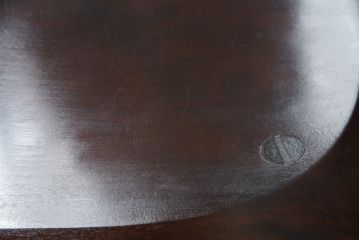 中古　松本民芸家具　16型スピンドルチェア　ゆったりと座れるダイニングチェア(板座チェア、椅子、イス)(R-077377)