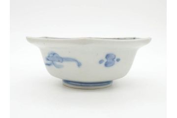 幕末〜明治　伊万里焼　4.1寸　約13cm　金襴手が見事な六角皿5枚セット(色絵、花文、裏印、深鉢、変形皿、小鉢、向付、器、四寸一分、和食器)(R-077385)
