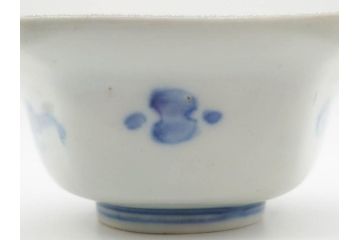 幕末〜明治　伊万里焼　4.1寸　約13cm　金襴手が見事な六角皿5枚セット(色絵、花文、裏印、深鉢、変形皿、小鉢、向付、器、四寸一分、和食器)(R-077385)