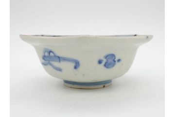 幕末〜明治　伊万里焼　4.1寸　約13cm　金襴手が見事な六角皿5枚セット(色絵、花文、裏印、深鉢、変形皿、小鉢、向付、器、四寸一分、和食器)(R-077385)