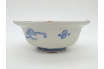 幕末〜明治　伊万里焼　4.1寸　約13cm　金襴手が見事な六角皿5枚セット(色絵、花文、裏印、深鉢、変形皿、小鉢、向付、器、四寸一分、和食器)(R-077386)