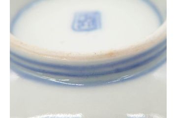 幕末〜明治　伊万里焼　4.1寸　約13cm　金襴手が見事な六角皿5枚セット(色絵、花文、裏印、深鉢、変形皿、小鉢、向付、器、四寸一分、和食器)(R-077386)