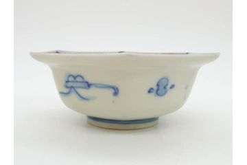 幕末〜明治　伊万里焼　4.1寸　約13cm　金襴手が見事な六角皿5枚セット(色絵、花文、裏印、深鉢、変形皿、小鉢、向付、器、四寸一分、和食器)(R-077386)