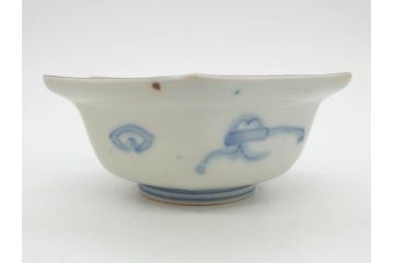 幕末〜明治　伊万里焼　4.1寸　約13cm　金襴手が見事な六角皿5枚セット(色絵、花文、裏印、深鉢、変形皿、小鉢、向付、器、四寸一分、和食器)(R-077386)