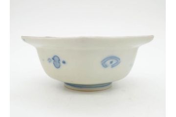 幕末〜明治　伊万里焼　4.1寸　約13cm　金襴手が見事な六角皿4枚セット(色絵、花文、裏印、深鉢、変形皿、小鉢、向付、器、四寸一分、和食器)(R-077387)