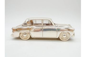 1950年代　トヨペット　クラウンデラックス　オーバードライブ付　59トヨペット　シガレットケース2点(たばこ入れ、トヨタ自動車、記念品、CROWN、TOYOPET、共箱付き)(R-077390)