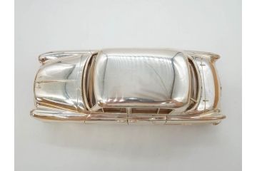 1950年代　トヨペット　クラウンデラックス　オーバードライブ付　59トヨペット　シガレットケース2点(たばこ入れ、トヨタ自動車、記念品、CROWN、TOYOPET、共箱付き)(R-077390)
