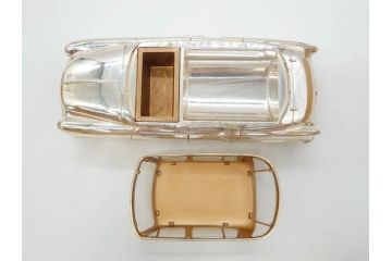 1950年代　トヨペット　クラウンデラックス　オーバードライブ付　59トヨペット　シガレットケース2点(たばこ入れ、トヨタ自動車、記念品、CROWN、TOYOPET、共箱付き)(R-077390)