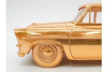 1950年代　トヨペット　クラウンデラックス　オーバードライブ付　59トヨペット　シガレットケース2点(たばこ入れ、トヨタ自動車、記念品、CROWN、TOYOPET、共箱付き)(R-077390)