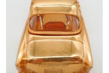 1950年代　トヨペット　クラウンデラックス　オーバードライブ付　59トヨペット　シガレットケース2点(たばこ入れ、トヨタ自動車、記念品、CROWN、TOYOPET、共箱付き)(R-077390)