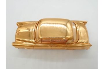 1950年代　トヨペット　クラウンデラックス　オーバードライブ付　59トヨペット　シガレットケース2点(たばこ入れ、トヨタ自動車、記念品、CROWN、TOYOPET、共箱付き)(R-077390)