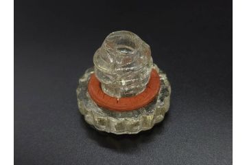 大正〜昭和初期　FEEDING BOTTLE　I.IWASAKI&CO.　レトロなディスプレイを盛り上げるエンボス瓶(哺乳瓶、ボトル、日本製、ガラス瓶)(R-077395)