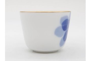 大倉陶園(OKURA、OAC)　ブルーローズ 手描き　バラ　上品なローズの絵付けが魅力的なモーニングセット(皿、プレート、ボウル、カップ&ソーサー、C&S、洋食器、外箱付き、岡染め)(R-077418)