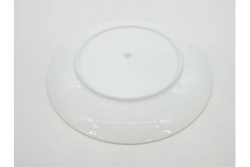大倉陶園(OKURA、OAC)　ブルーローズ 手描き　バラ　上品なローズの絵付けが魅力的なモーニングセット(皿、プレート、ボウル、カップ&ソーサー、C&S、洋食器、外箱付き、岡染め)(R-077418)