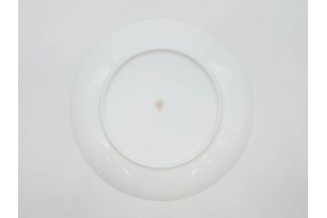 大倉陶園(OKURA、OAC)　ブルーローズ 手描き　バラ　上品なローズの絵付けが魅力的なモーニングセット(皿、プレート、ボウル、カップ&ソーサー、C&S、洋食器、外箱付き、岡染め)(R-077418)