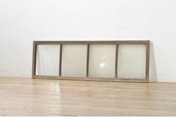 アンティーク建具　レトロな雰囲気を醸し出す明かり取り1枚(明り取り、欄間、ランマ)(R-077424)