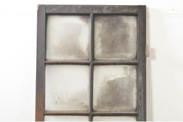 アンティーク建具　どこか懐かしさを感じるガラスドア1枚(扉、ガラス戸)(R-077426)