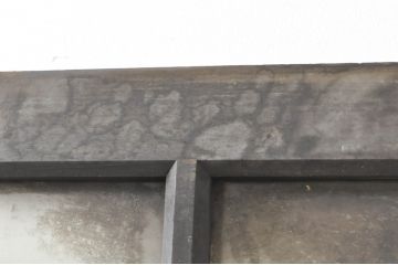 アンティーク建具　どこか懐かしさを感じるガラスドア1枚(扉、ガラス戸)(R-077426)