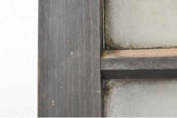アンティーク建具　どこか懐かしさを感じるガラスドア1枚(扉、ガラス戸)(R-077426)