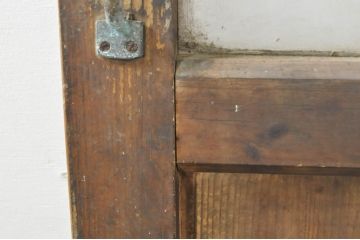 アンティーク建具　どこか懐かしさを感じるガラスドア1枚(扉、ガラス戸)(R-077426)