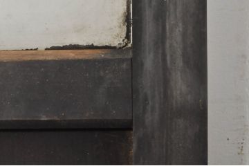 アンティーク建具　どこか懐かしさを感じるガラスドア1枚(扉、ガラス戸)(R-077426)