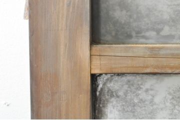 アンティーク建具　どこか懐かしさを感じるガラスドア1枚(扉、ガラス戸)(R-077426)