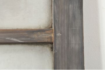 アンティーク建具　どこか懐かしさを感じるガラスドア1枚(扉、ガラス戸)(R-077426)