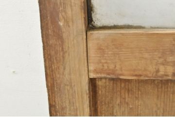 アンティーク建具　どこか懐かしさを感じるガラスドア1枚(扉、ガラス戸)(R-077426)