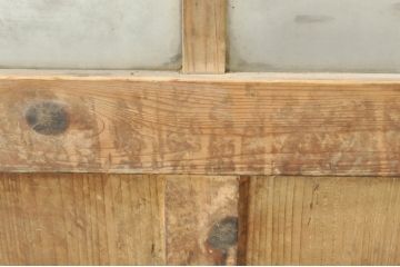 アンティーク建具　どこか懐かしさを感じるガラスドア1枚(扉、ガラス戸)(R-077426)