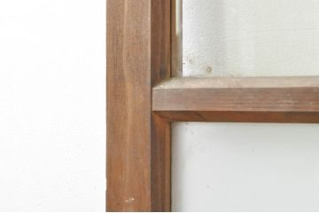 アンティーク建具　どこか懐かしさを感じるガラスドア1枚(扉、ガラス戸)(R-077427)