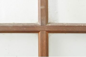 アンティーク建具　どこか懐かしさを感じるガラスドア1枚(扉、ガラス戸)(R-077427)