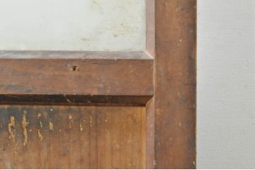 アンティーク建具　どこか懐かしさを感じるガラスドア1枚(扉、ガラス戸)(R-077427)