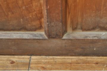 アンティーク建具　どこか懐かしさを感じるガラスドア1枚(扉、ガラス戸)(R-077427)