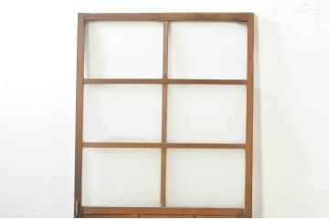 アンティーク建具　どこか懐かしさを感じるガラスドア1枚(扉、ガラス戸)(R-077427)