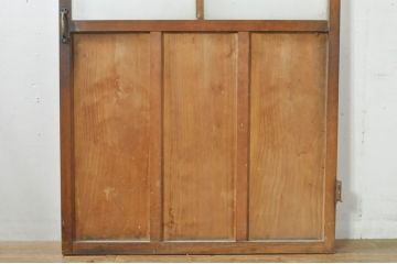 アンティーク建具　どこか懐かしさを感じるガラスドア1枚(扉、ガラス戸)(R-077427)