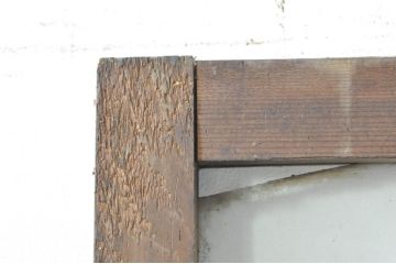 アンティーク建具　どこか懐かしさを感じるガラスドア1枚(扉、ガラス戸)(R-077427)