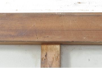 アンティーク建具　どこか懐かしさを感じるガラスドア1枚(扉、ガラス戸)(R-077427)
